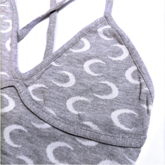 "Dreamy" Moon Printed Gray Romper - Small, Medium & Large - Picture 3 of 5